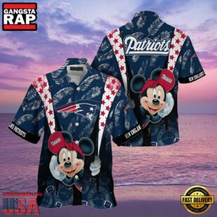 Mickey Mouse New England Patriots Hawaiian Shirt