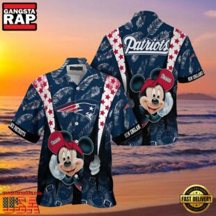 Mickey Mouse New England Patriots Hawaiian Shirt