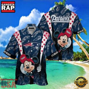 Mickey Mouse New England Patriots Hawaiian Shirt