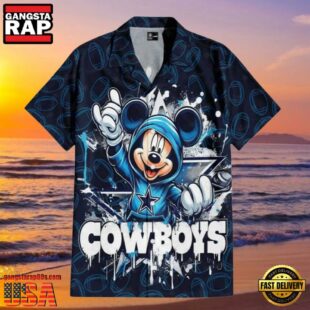 Mickey’s Gridiron Adventure Cowboys Hawaiian Shirts