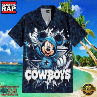 Mickey’s Gridiron Adventure Cowboys Hawaiian Shirts