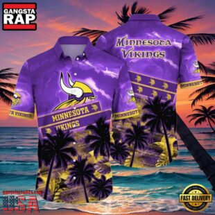 Minnesota Vikings Hikingtime Aloha Shirt