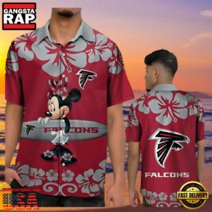 Minnie Mouse Atlanta Falcons Hawaiian Shirt