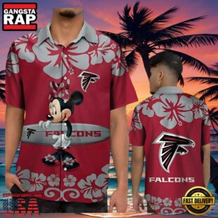 Minnie Mouse Atlanta Falcons Hawaiian Shirt