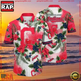 MLB Cleveland Indians Aloha Hawaiian Shirt