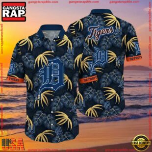 MLB Detroit Tigers Aloha Hawaiian Shirt