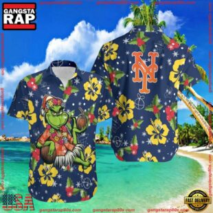 MLB New York Mets Aloha Grinch Hawaiian Shirt