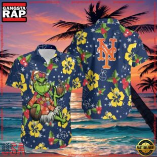 MLB New York Mets Aloha Grinch Hawaiian Shirt