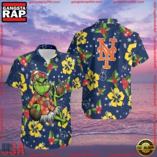 MLB New York Mets Aloha Grinch Hawaiian Shirt