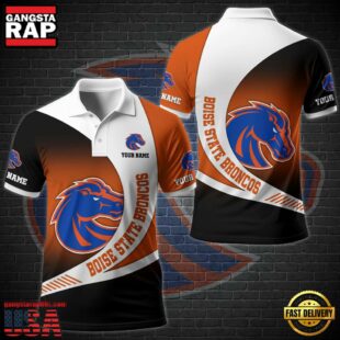 NCAA Boise State Broncos Team Polo Shirt Custom Your Name