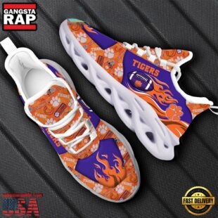 NCAA Clemson Tigers Max Soul Shoes Gift For Fans