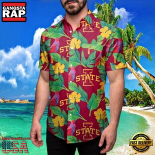 NCAA Iowa State Cyclones Floral New Design Hawaiian Shirt