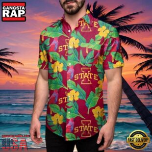 NCAA Iowa State Cyclones Floral New Design Hawaiian Shirt