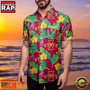 NCAA Iowa State Cyclones Floral New Design Hawaiian Shirt