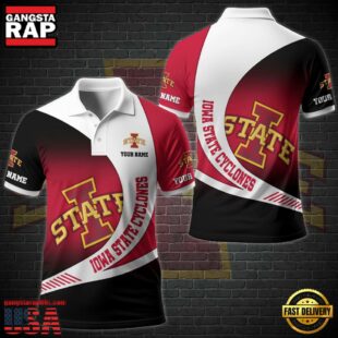 NCAA Iowa State Cyclones Team Polo Shirt Custom Your Name