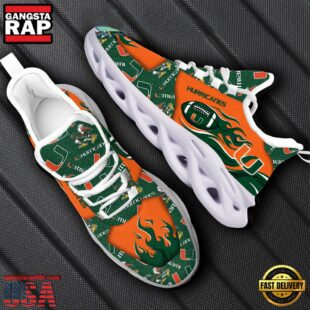 NCAA Miami Hurricanes Max Soul Shoes Gift For Fans