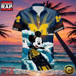 NCAA Michigan Wolverines Mickey New Design Hawaiian Shirt