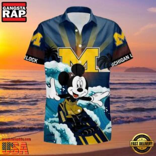 NCAA Michigan Wolverines Mickey New Design Hawaiian Shirt