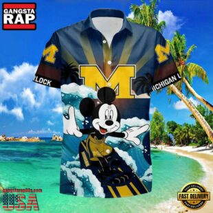 NCAA Michigan Wolverines Mickey New Design Hawaiian Shirt