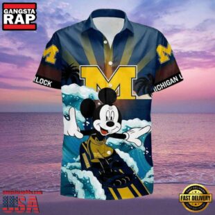 NCAA Michigan Wolverines Mickey New Design Hawaiian Shirt