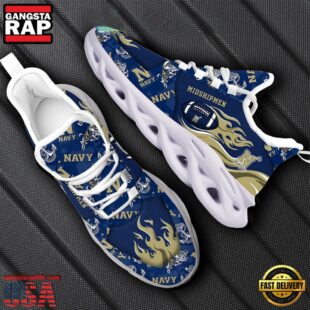 NCAA Navy Midshipmen Max Soul Shoes Gift For Fans