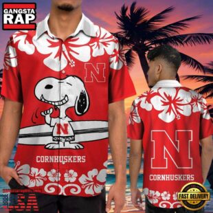 NCAA Nebraska Cornhuskers Snoopy New Design Hawaiian Shirt