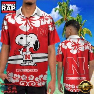 NCAA Nebraska Cornhuskers Snoopy New Design Hawaiian Shirt