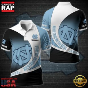 NCAA North Carolina Tar Heels Team Polo Shirt Custom Your Name