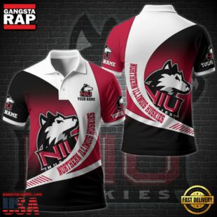 NCAA Northern Illinois Huskies Team Polo Shirt Custom Your Name