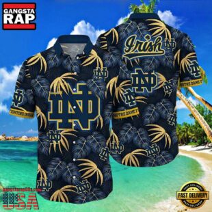 NCAA Notre Dame Fighting Irish Tropical New Design Hawaiian Shirt