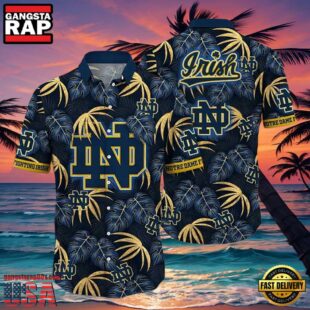 NCAA Notre Dame Fighting Irish Tropical New Design Hawaiian Shirt