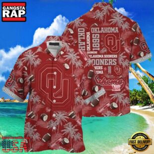 NCAA Oklahoma Sooners Crimson Grey New Design Hawaiian Shirt