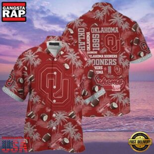 NCAA Oklahoma Sooners Crimson Grey New Design Hawaiian Shirt