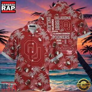 NCAA Oklahoma Sooners Crimson Grey New Design Hawaiian Shirt