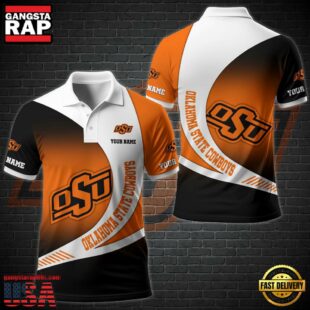 NCAA Oklahoma State Cowboys Team Polo Shirt Custom Your Name