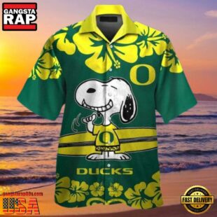 NCAA Oregon Ducks Snoopy New Design Hawaiian Shirt