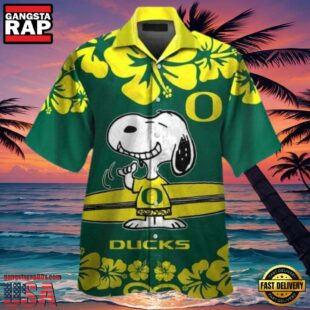 NCAA Oregon Ducks Snoopy New Design Hawaiian Shirt