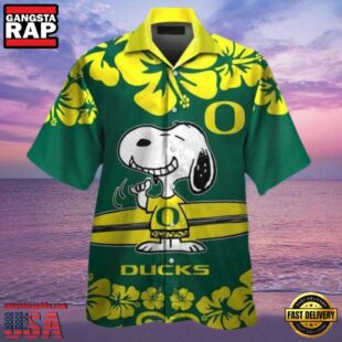 NCAA Oregon Ducks Snoopy New Design Hawaiian Shirt