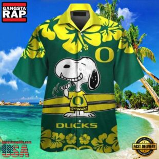 NCAA Oregon Ducks Snoopy New Design Hawaiian Shirt