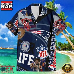 New England Patriots For Life Hawaiian Shirt