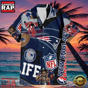 New England Patriots For Life Hawaiian Shirt