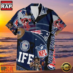 New England Patriots For Life Hawaiian Shirt