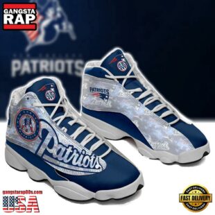 New England Patriots NFL Ver 2 Air Jordan 13 Sneaker - Gift For Fans