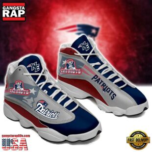 New England Patriots NFL Ver 4 Air Jordan 13 Sneaker - Gift For Fans