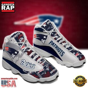 New England Patriots NFL Ver 9 Air Jordan 13 Sneaker - Gift For Fans