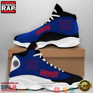 New York Giants NFL Big Logo Football Team Air Jordan 13 Sneaker Shoes - Gift For Fans