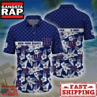 New York Giants NFL Palm Leaves Hawaiian Shirt