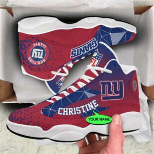 New York Giants NFL Personalized Jordan 13 Shoes