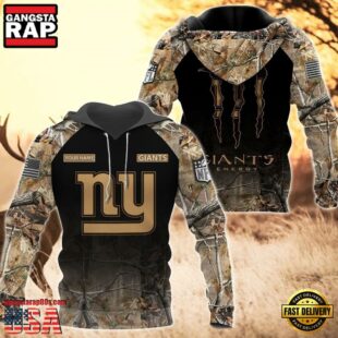 New York Giants Personalized Hoodie Camo Hunting Perfect Gift