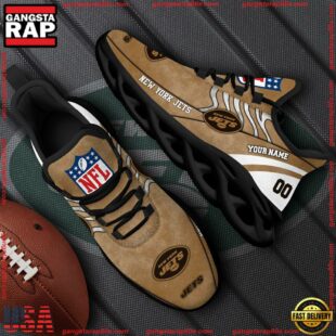 New York Jets NFL Clunky Shoes For Fans Custom Name And Number